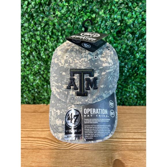 47 Brand Other - NWT Texas A&M '47 Brand Operation Hat Trick Camo Adult Adjustable Hat Veterans